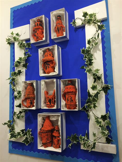 Ancient Greece Vases Display Vases Made From Plastic Bottles And