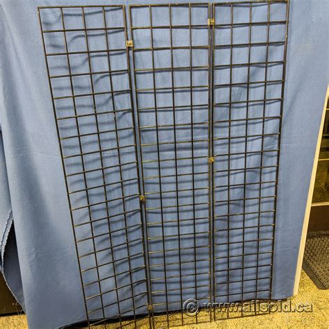 Black Folding Wire Grid Panels 36 W X 60 H Allsoldca Buy And Sell