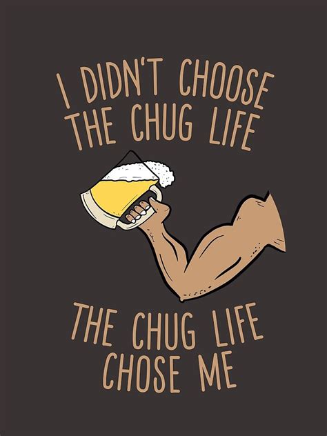 I Didnt Choose The Chug Life The Chug Life Chose Me Scarf By Dan66