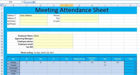 Attendance Tracker Template Excel Sheet Formula Attendance Alayneabrahams