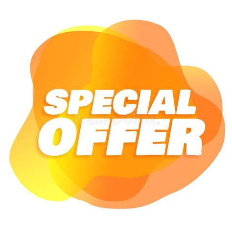 Special Offer Promotion Label Advertisement Stock Illustration