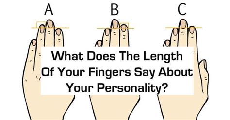What Does The Length Of Your Fingers Say About You