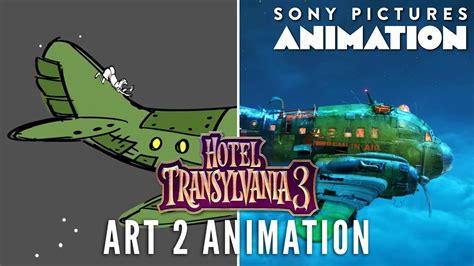 Art 2 Animation Gremlin Air Hotel Transylvania 3 Youtube