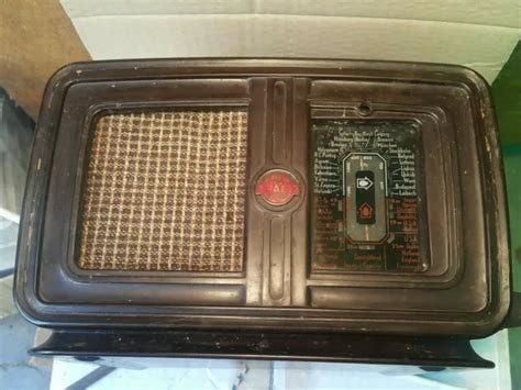 vintage graetz 220v tube radio bakelite device art deco 1950 s ddr gdr works £164 95 picclick uk
