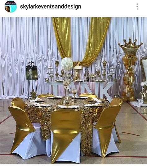 Royal Prom Send Off Table Setting And Decor Prom Set Up Ideas At Home