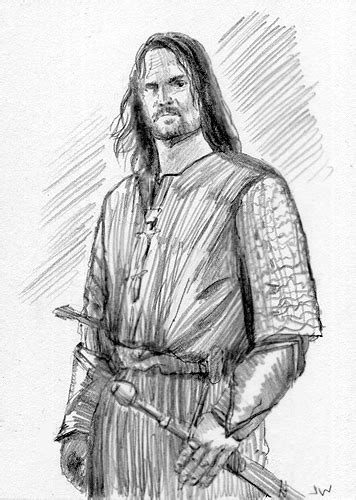 Aragorn Lord Of The Rings Sketch Card By Stungeon On Deviantart