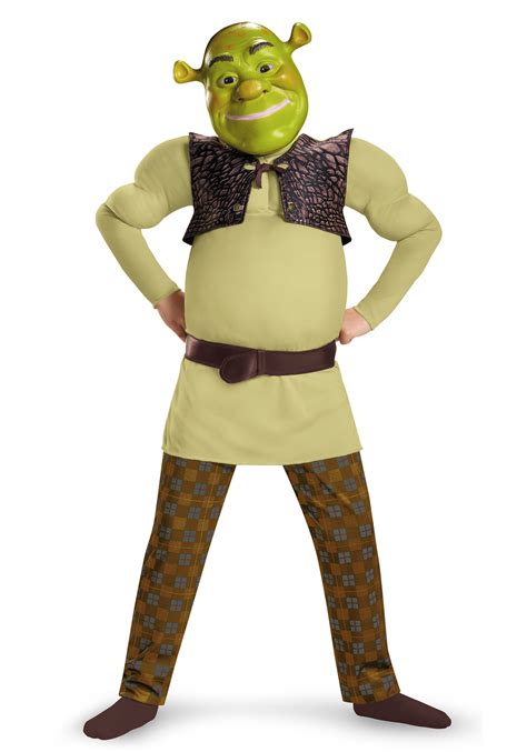 Boys Classic Shrek Muscle Costume