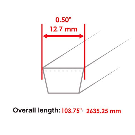 Mower Deck Drive Belt For John Deere D125 D130 44" L100 L105 L107 L108