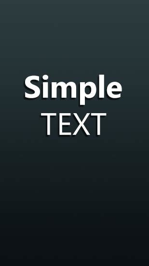 Simple Text For Android Download For Free