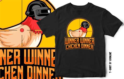 Winner Winner Chicken Dinner Gaming T Shirt Design Buy T Shirt Designs