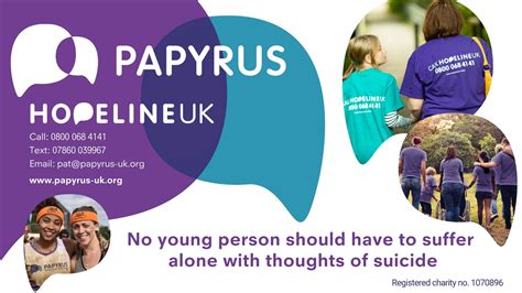 M Macdonald Is Fundraising For Papyrus Prevention Of Young Suicide