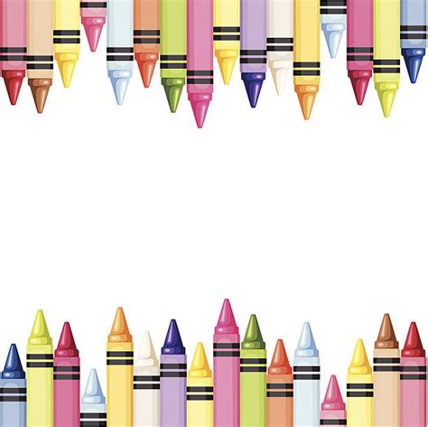 Royalty Free Crayon Border Clip Art Vector Images And Illustrations Istock