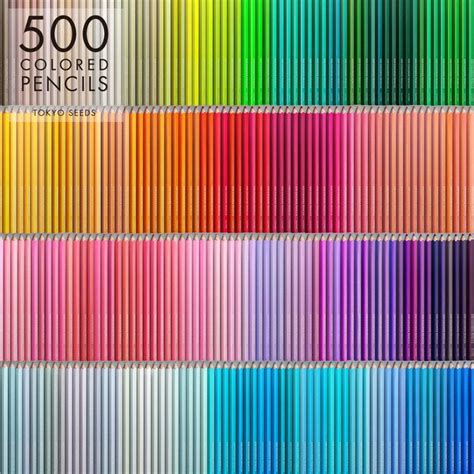 Felissimo 500 Colored Pencils Tokyo Seeds｜felissimo Cute Stationery
