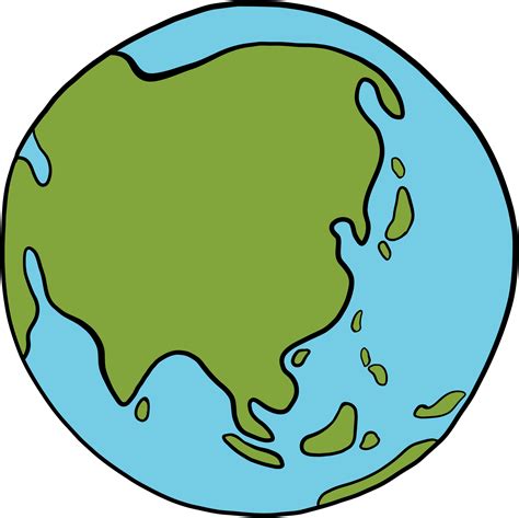 Earth Doodle Freehand Drawing 15715100 Png