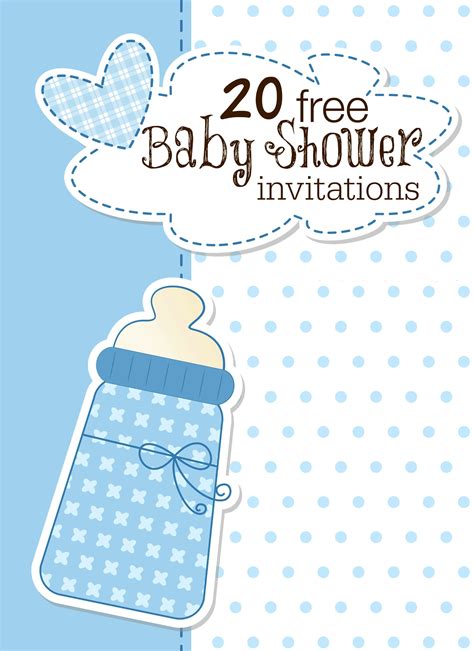 Baby shower cards are great for sharing wonderful moments with near & dear as well as friends. free baby shower invitation templates download | Free ...