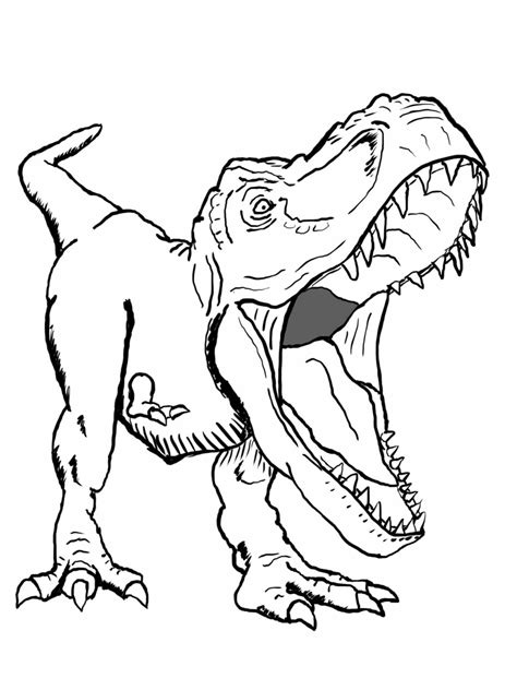 Tyrannosaurus Rex Kolorowanka Dinozaura Prehistoryczne Gady Li Porn
