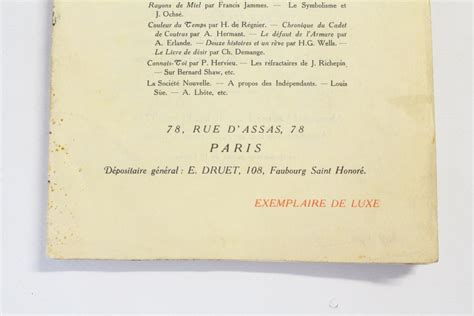 Collaborateur De La Nouvelle Revue Française - Le Métier au théâtre in La Nouvelle Revue française n°4 de l'année 1909