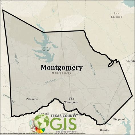 Montgomery County Gis Shapefile And Property Data Texas County Gis Data