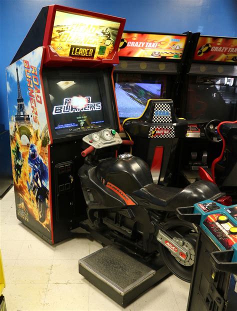 Road Burners Sit Down Motorcycle Game Full Size Arcade Man Cave