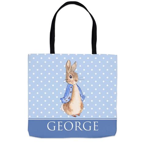 Personalised Peter Rabbit Tote Bag With Name Baby Shower Etsy