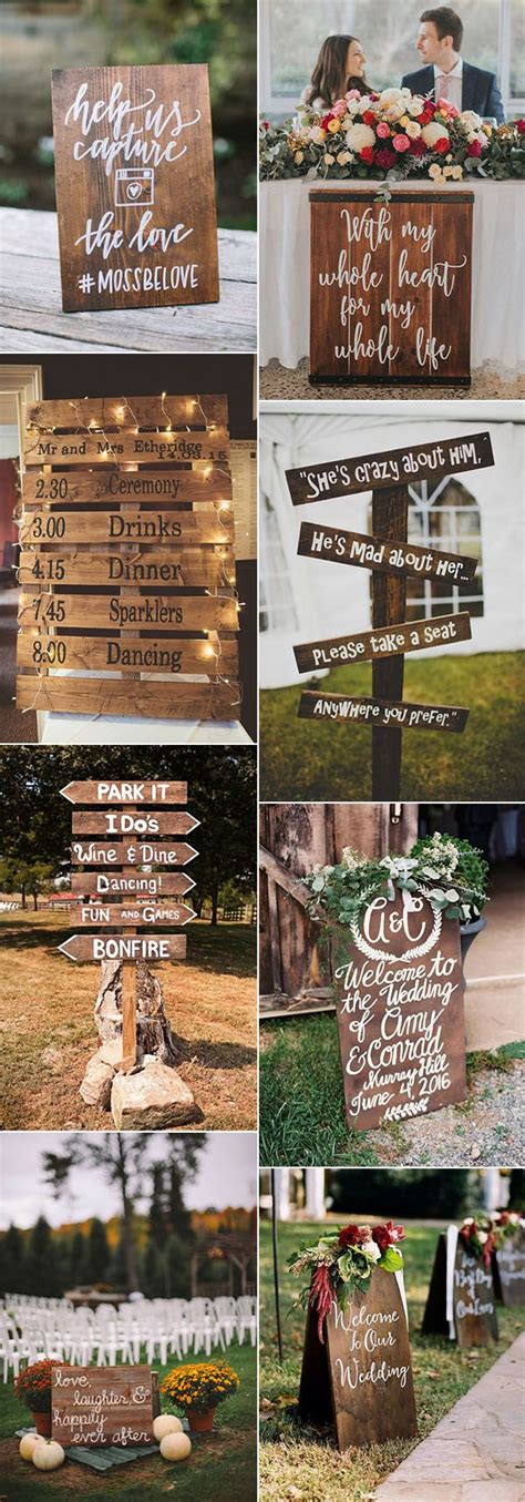 Pretty Rustic Wedding Signs Budget Friendly Ideas