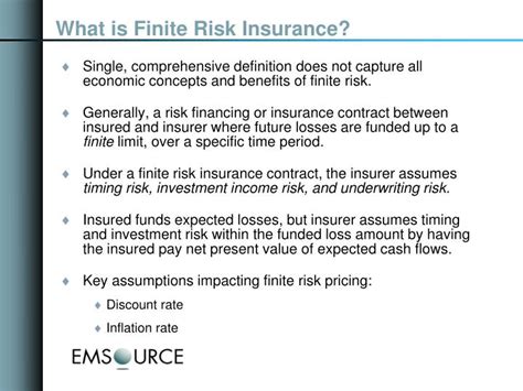 Ppt Finite Risk Insurance Programs Powerpoint Presentation Id5880620