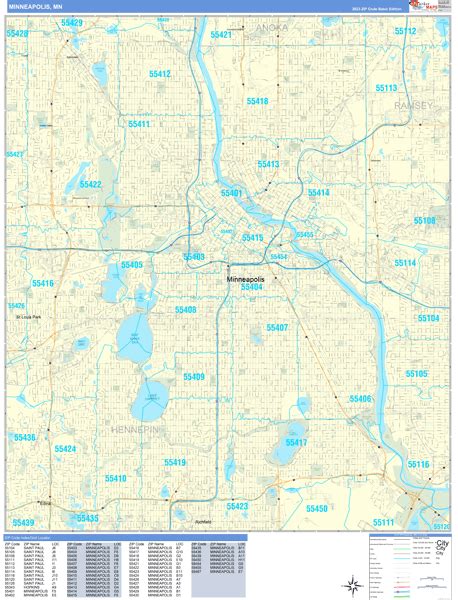 Minnesota Northern Wall Map Basic Style By Marketmaps Images And