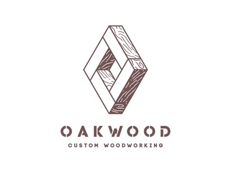 Oakwood Custom Woodworking Logo Woodworking Logo Wood Logo