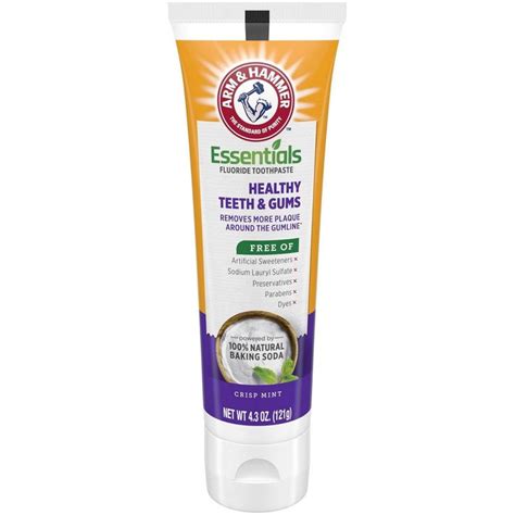 Arm And Hammer Essentials Fluoride Toothpaste Healthy Teeth And Gums 4