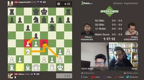 Speed Chess Championship Premier Match Nakamura Grigoriants Avec Absol