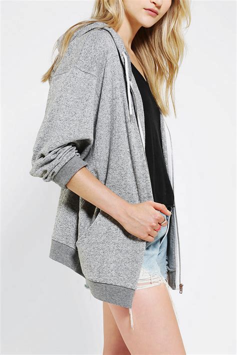 Raise your hand if you have body temperature regulation problems. Womens Oversized Grey Hoodie - Hardon Clothes