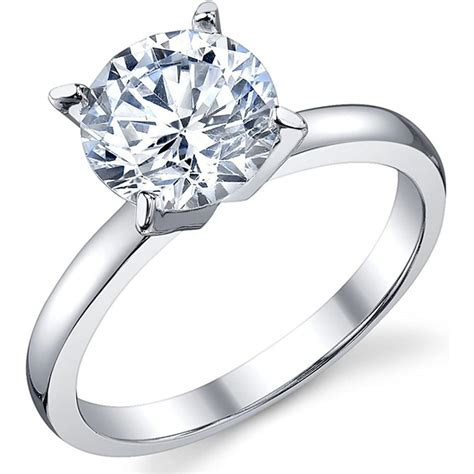 RingWright Co. - Women's 2 Carat Round Brilliant Cubic Zirconia