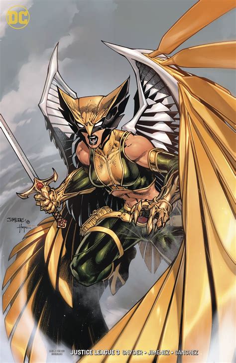 Hawkworld Justice League No 3 Variant Cover Featuring Hawkgirl By Jim