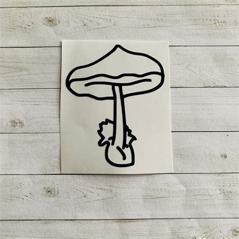 Mushroom Decal Mushroom Sticker Mushroom Vinyl Decal