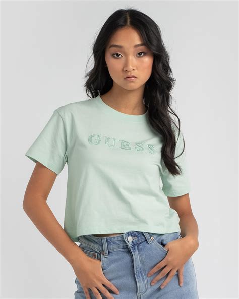 Shop Guess Jeans Iconic T Shirt In Soft Mint Fast Shipping And Easy Returns City Beach Australia
