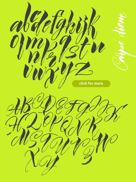 Hand Drawn Calligraphic Typeface Vectors Eps Uidownload