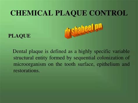Ppt Chemical Plaque Control Powerpoint Presentation Free Download