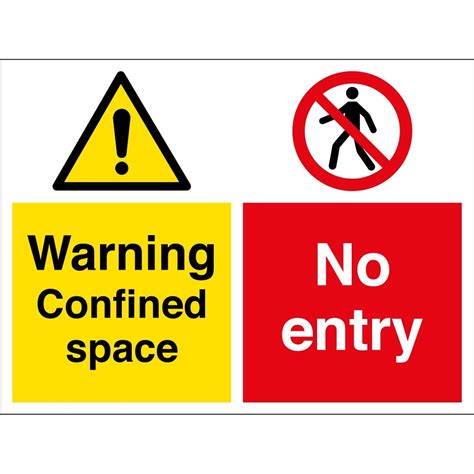 Confined Space Entry Sign