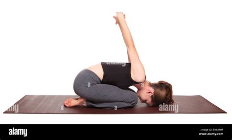 Seated Yoga Pose Woman Isolated Hi Res Stock Photography And Images Alamy