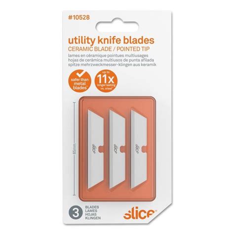 Slice Ceramic Zirconium Oxide Utility Razor Blade3 Pack