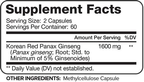 Nutrivein Korean Red Panax Ginseng Extract 1600mg Bodytonix Australia
