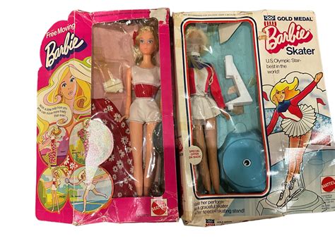 Lot 2 1974 Vintage Barbies In Original Boxes Including Free