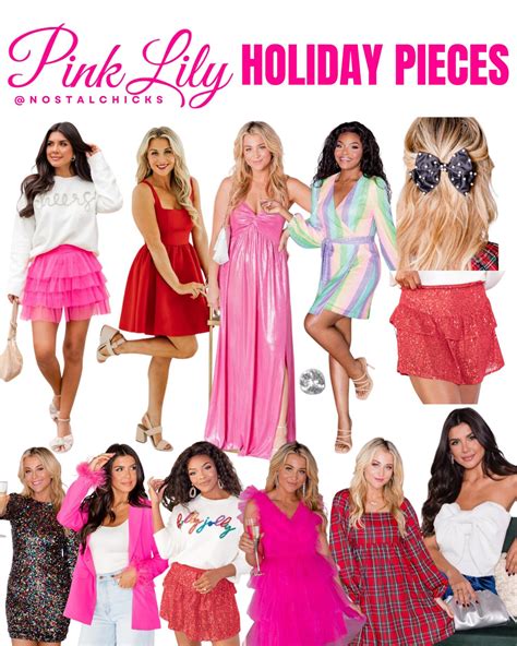 Pink Lily Holiday Pieces Nostalchicks