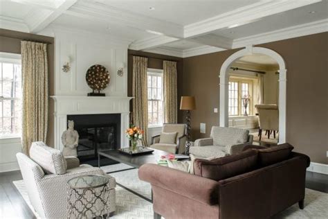 Traditional Brown Living Room Is Sophisticated Inviting Hgtv