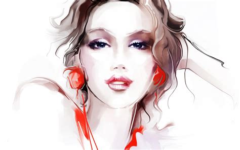 Girl Portrait Art Wallpaper 2560x1600 9309