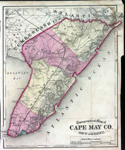 Historical Cape May County New Jersey Maps