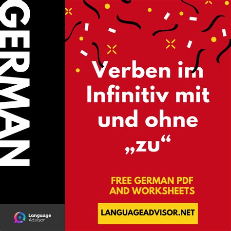 Verben Im Infinitiv Mit Und Ohne „zu“ Language Advisor