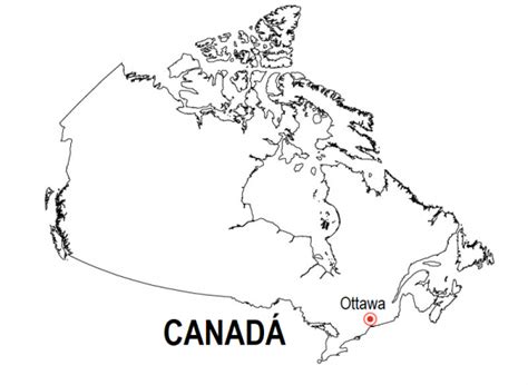Mapas De Canadá Para Colorear Y Descargar Colorear Imágenes
