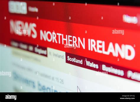 Bbc Northern Ireland News Page Stock Photo Alamy