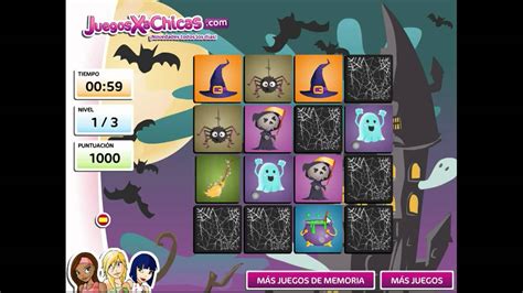Juego play 4 para chicas : Juego de memoria de Halloween - Juegos para chicas - YouTube